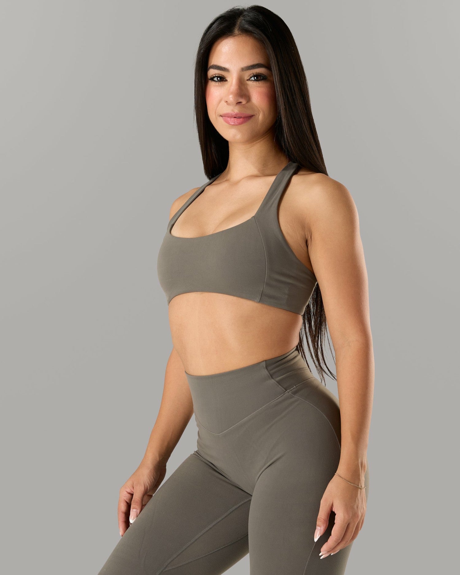 Corinna Bra A/B - Pewter - Best Sports Bra | Alphalete