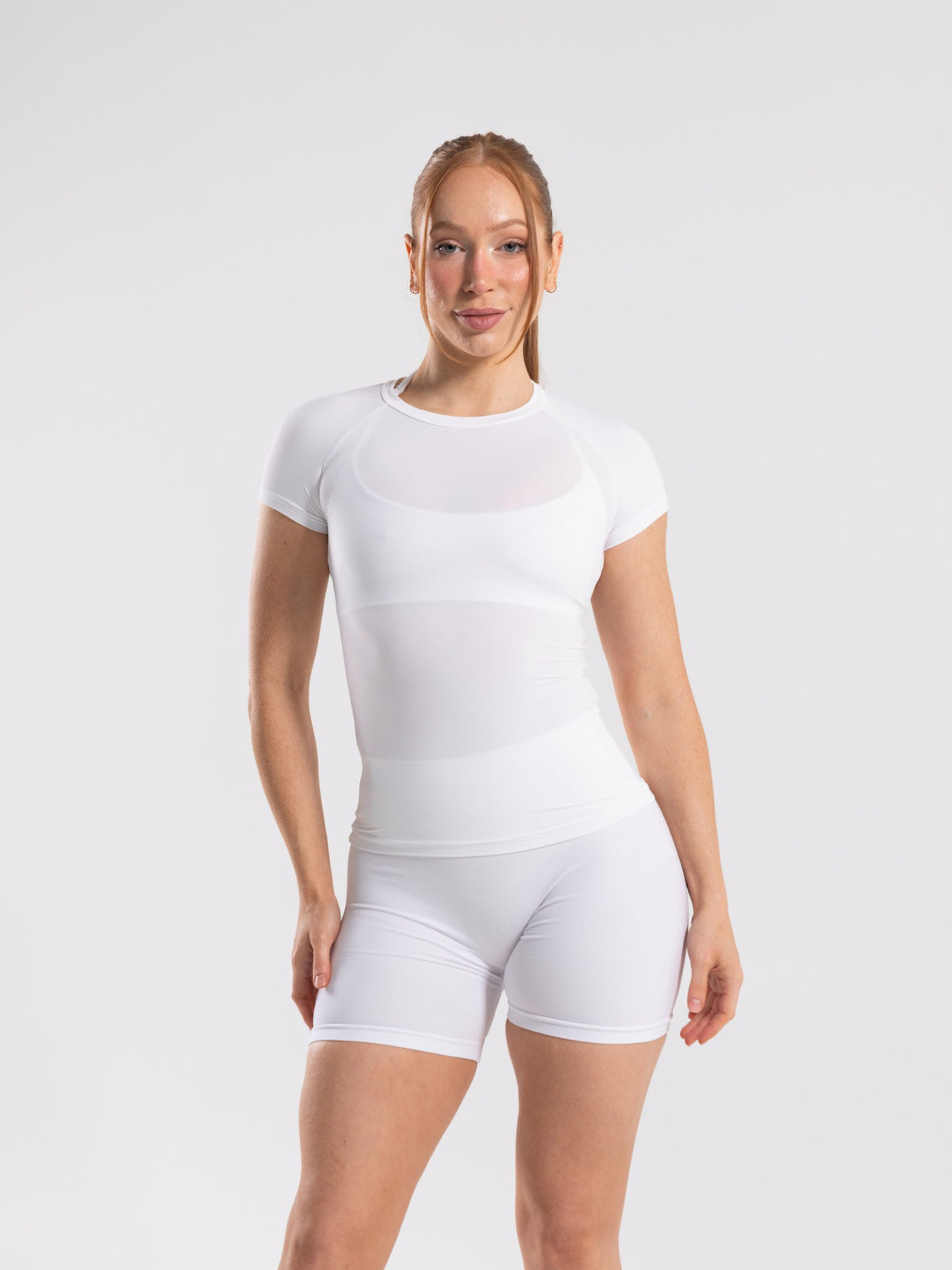 Softcurve Tee - White - Workout Clothes For Women | Alphalete