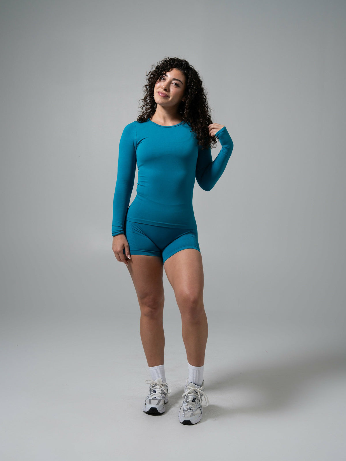 Amplify LS Long - Tidal Teal - Workout Clothes | Alphalete