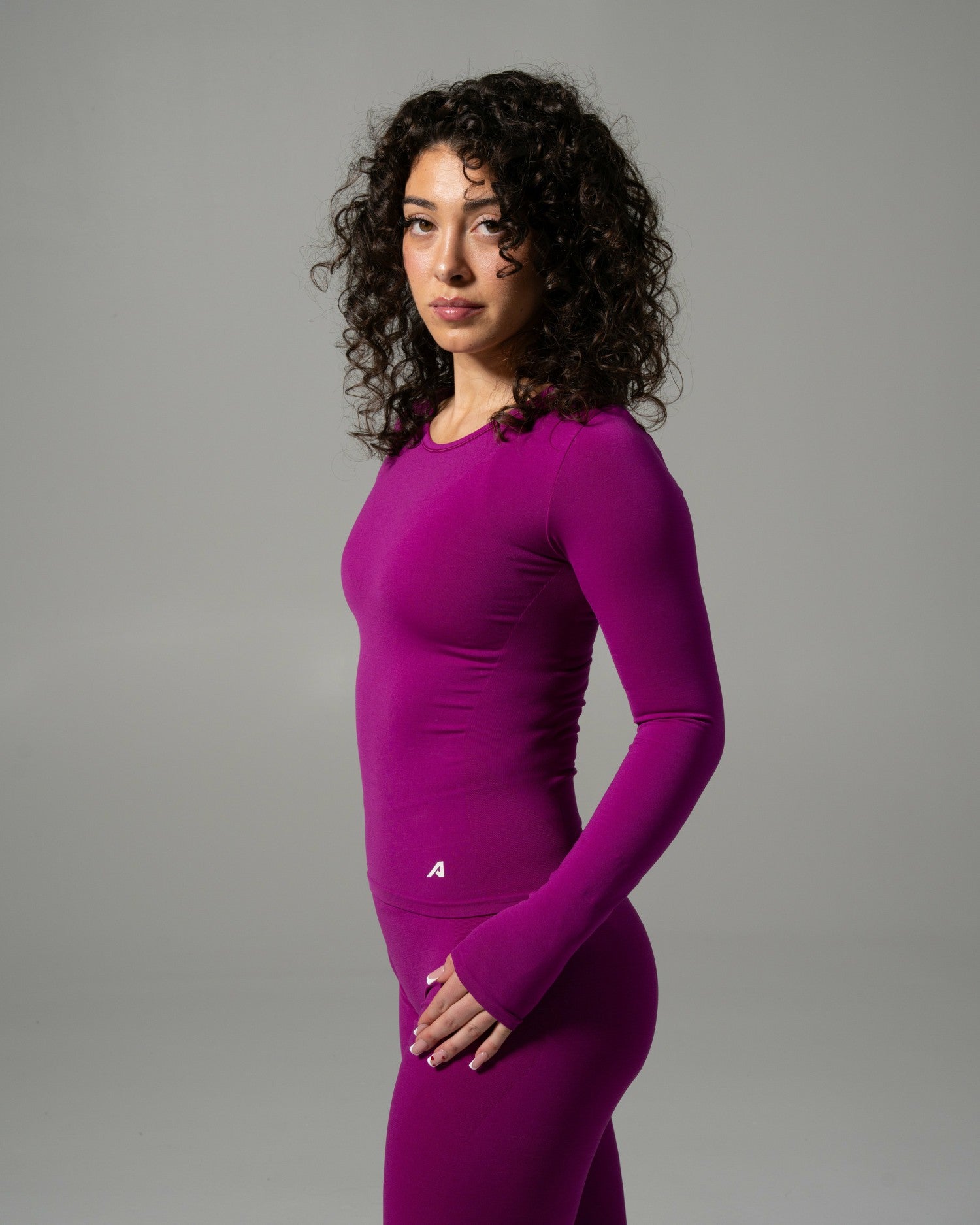Glass LS - Dark Fuchsia - Workout Clothes | Alphalete