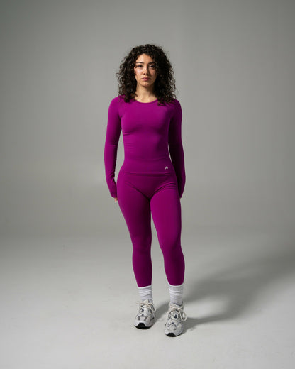 Glass LS - Dark Fuchsia - Workout Clothes | Alphalete