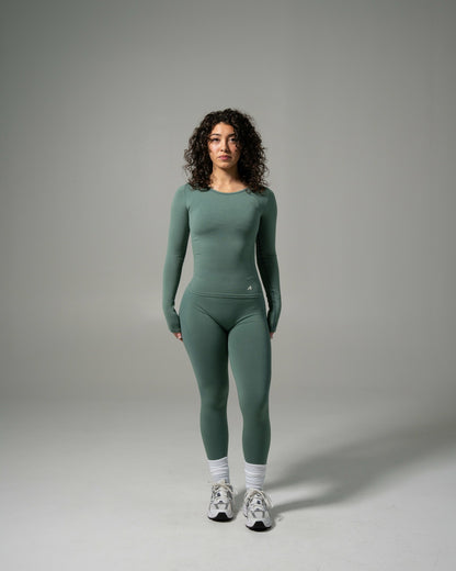 Glass LS - Juniper Green - Workout Clothes | Alphalete