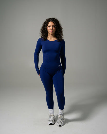 Glass LS - Indigo - Workout Clothes | Alphalete
