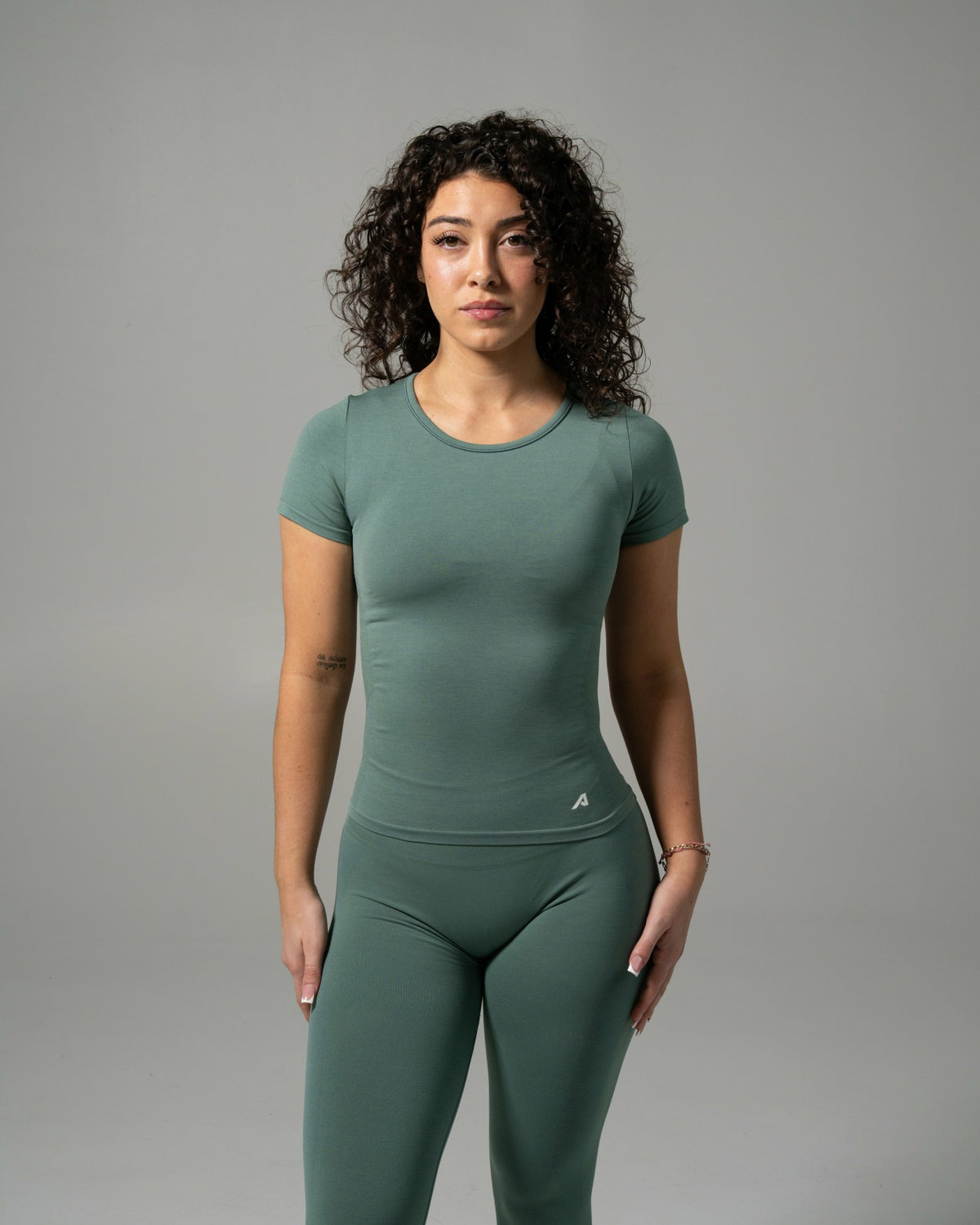 Glass Tee - Juniper Green - Workout Clothes For Women | Alphalete