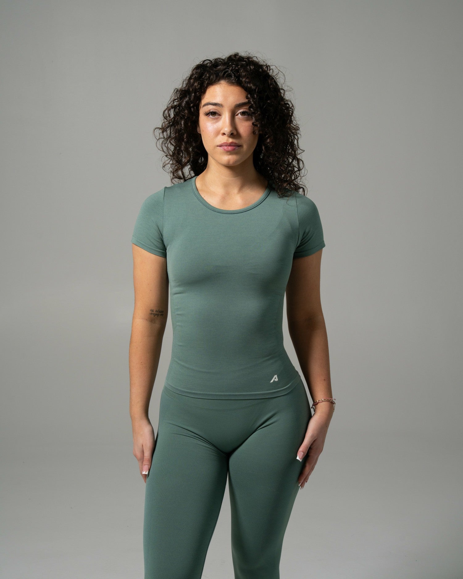 Glass Tee - Juniper Green - Workout Clothes For Women | Alphalete