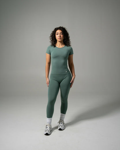 Glass Tee - Juniper Green - Workout Clothes For Women | Alphalete