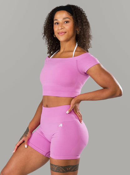 Halley SS - Orchid - Workout Clothes | Alphalete