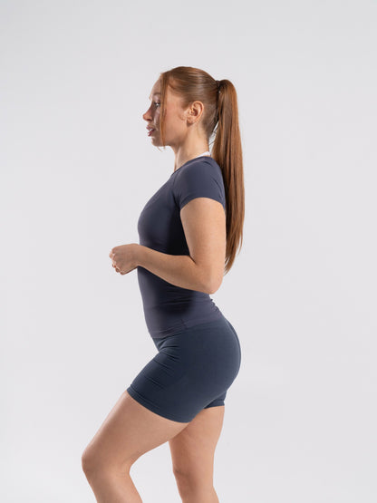 Softcurve Tee - Dusty Navy - Workout Clothes For Women | Alphalete