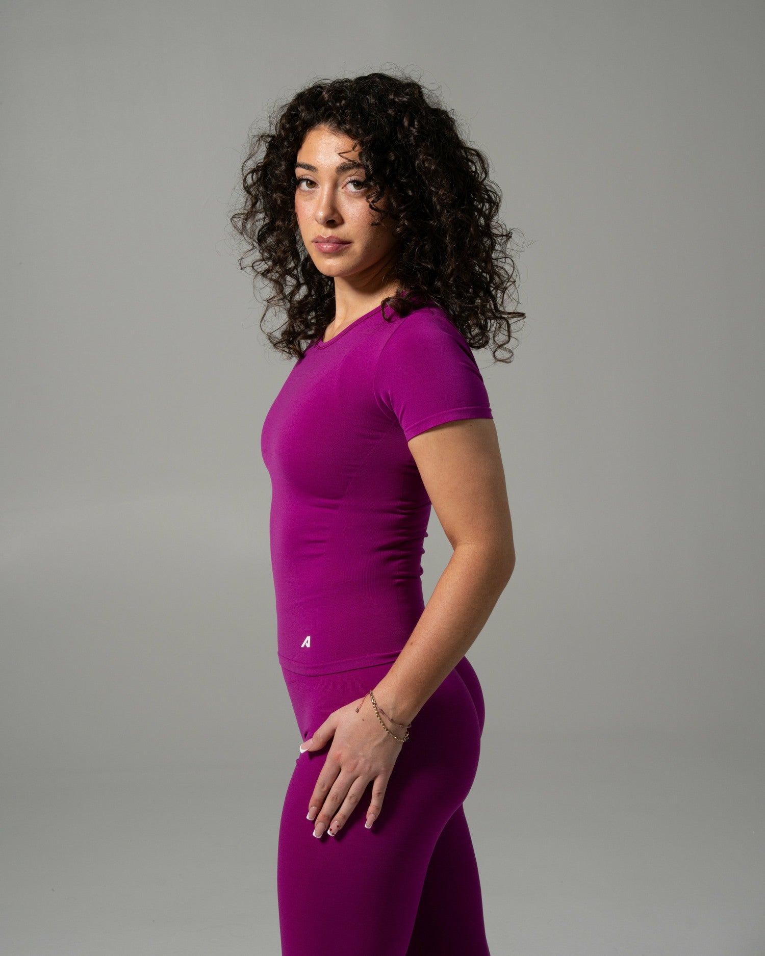 Glass Tee - Dark Fuchsia - Workout Clothes For Women | Alphalete