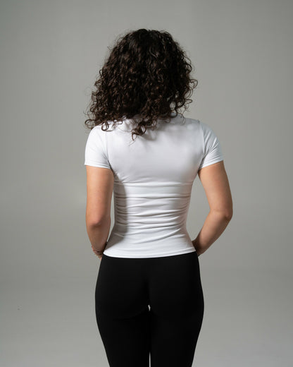 Glass Tee - White - Workout Clothes For Women | Alphalete