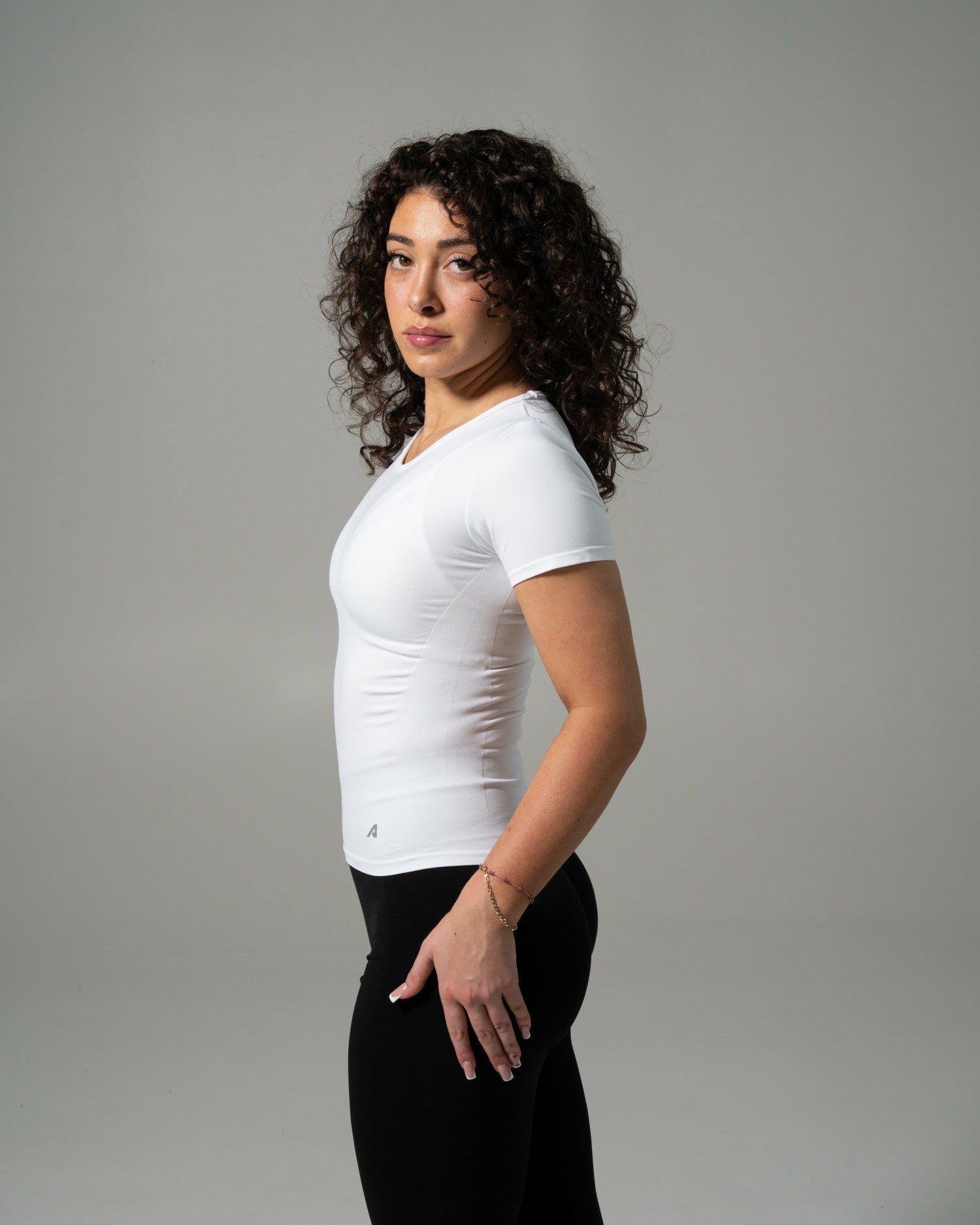 Glass Tee - White - Workout Clothes For Women | Alphalete
