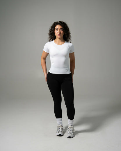 Glass Tee - White - Workout Clothes For Women | Alphalete