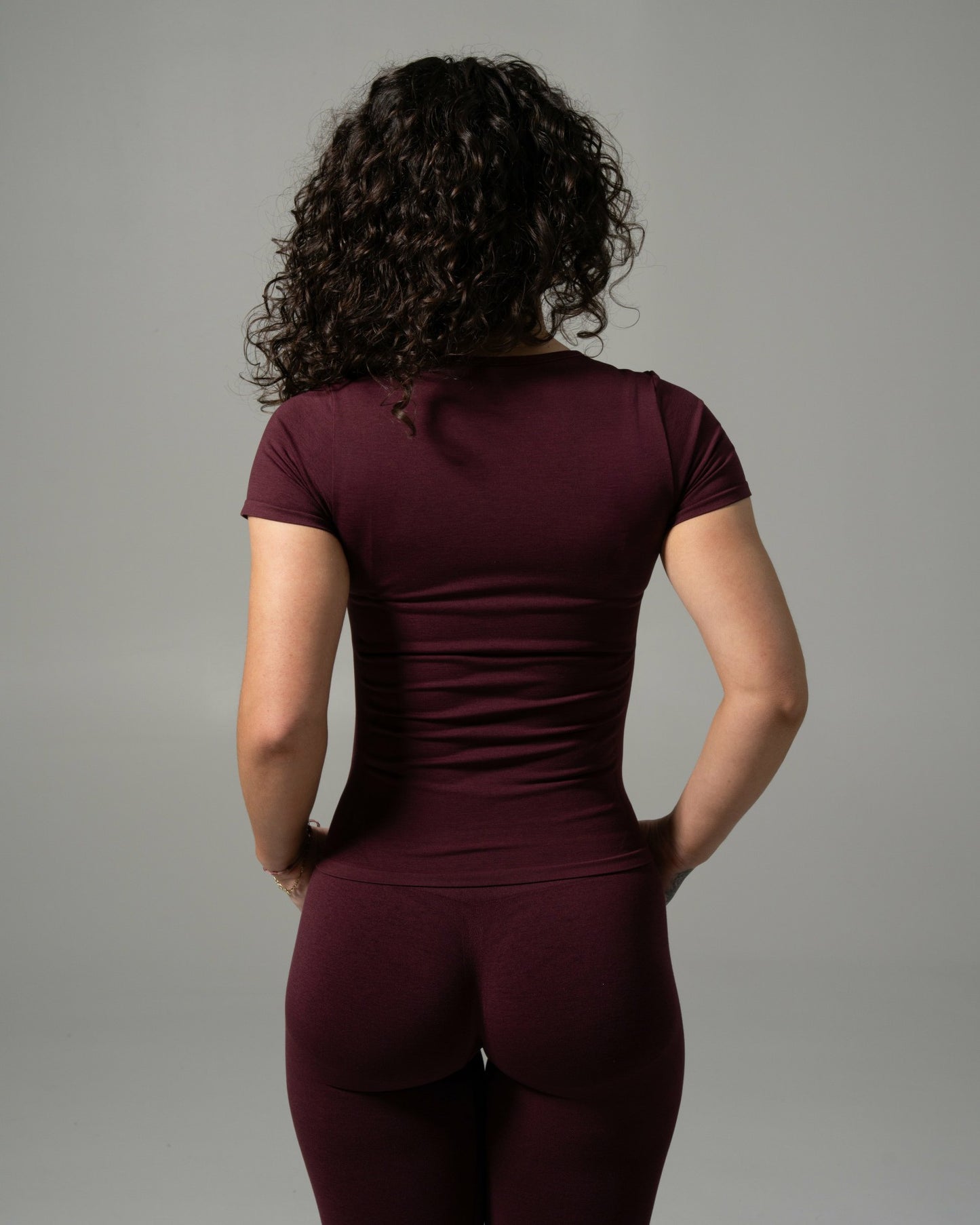 Glass Tee - Merlot - Workout Clothes For Women | Alphalete