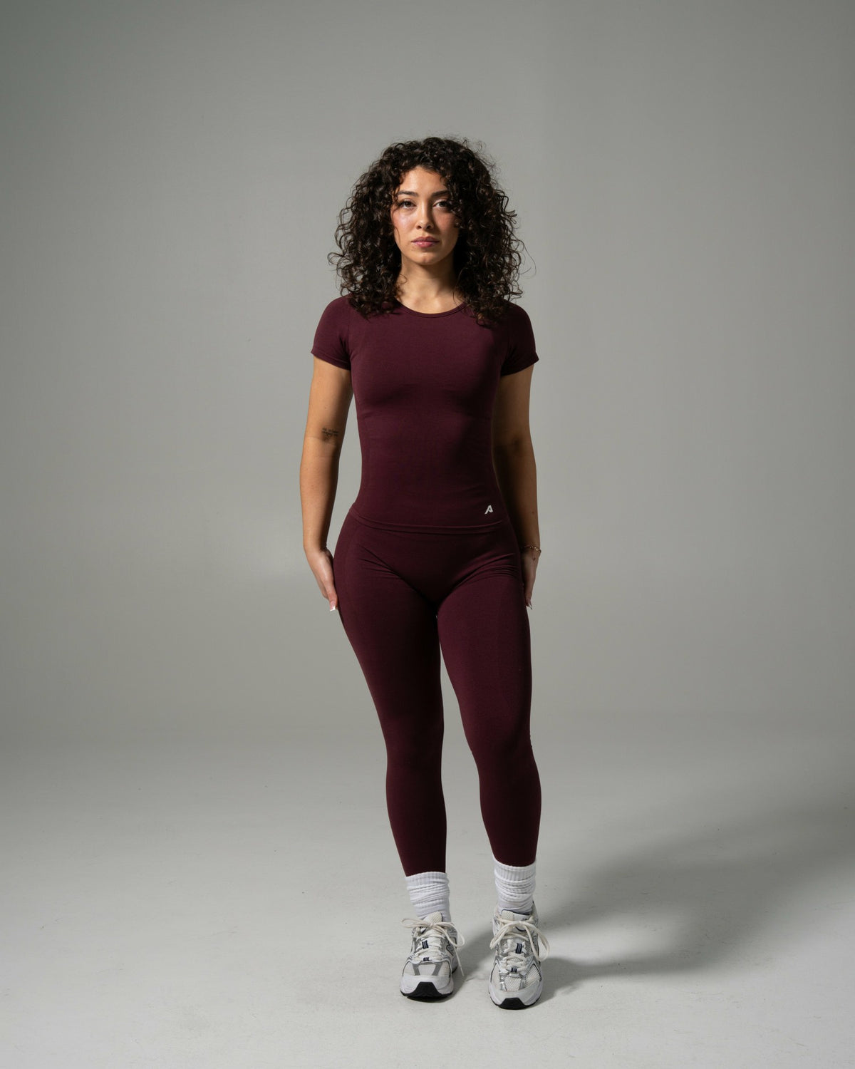 Glass Tee - Merlot - Workout Clothes For Women | Alphalete