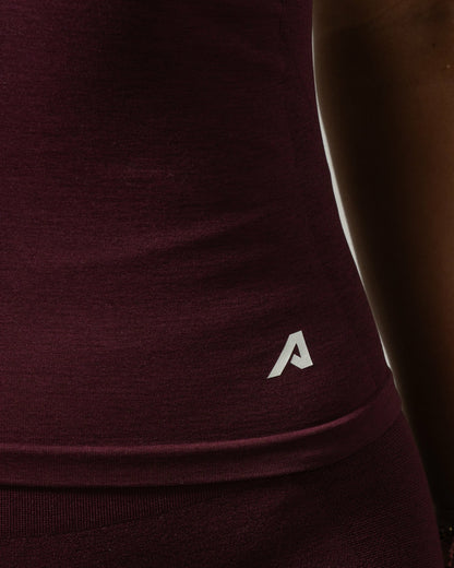 Glass Tee - Merlot - Workout Clothes For Women | Alphalete