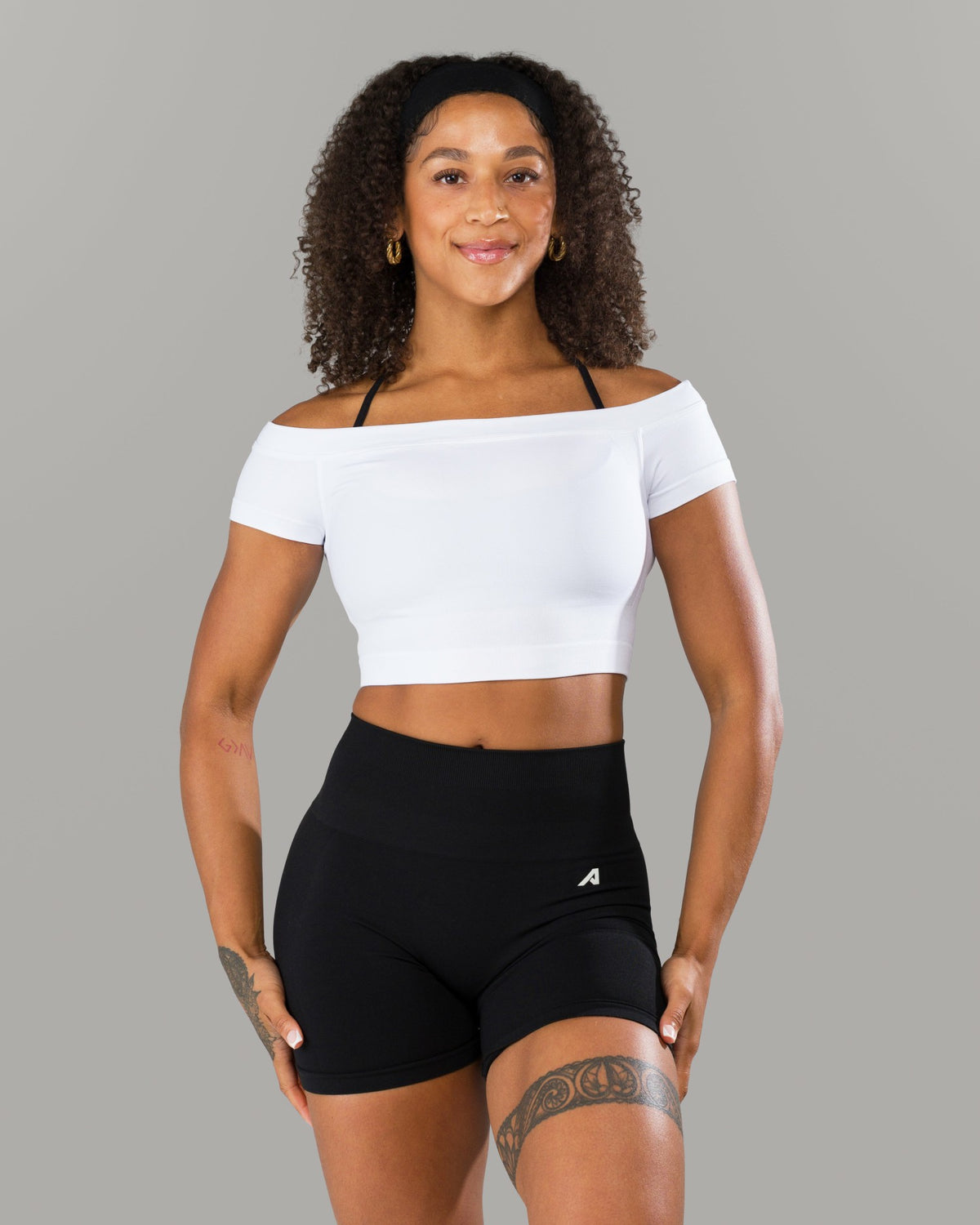 Halley SS - White - Workout Clothes | Alphalete