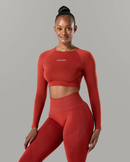 Amplify LS - Brick - Workout Clothes | Alphalete