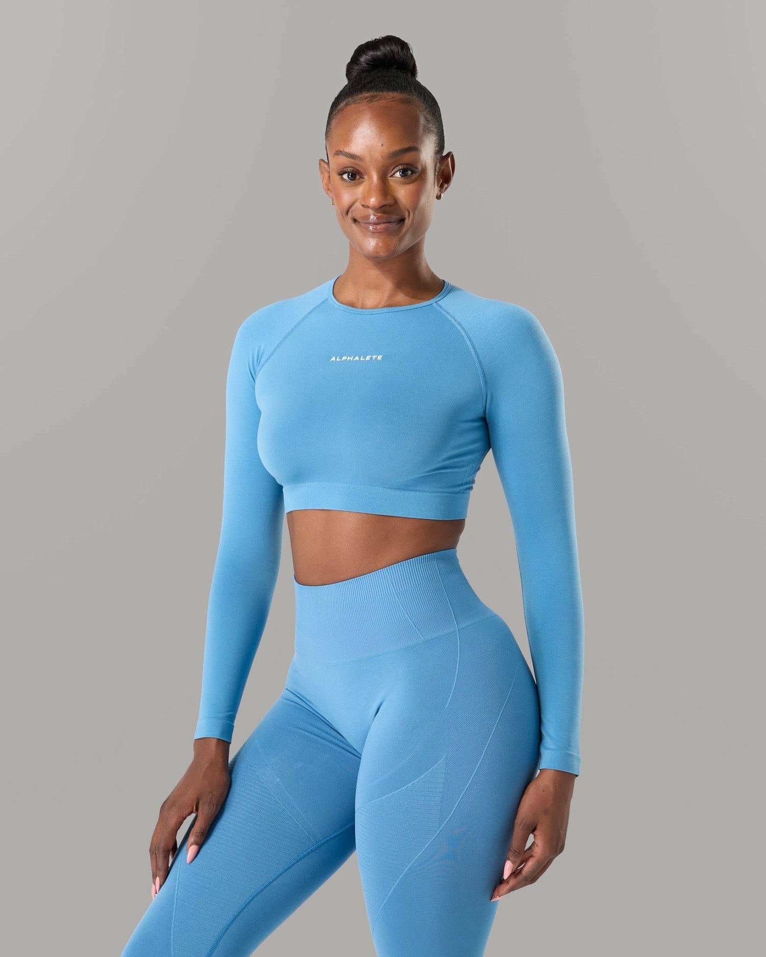 Amplify LS - Coastal Blue - Workout Clothes | Alphalete
