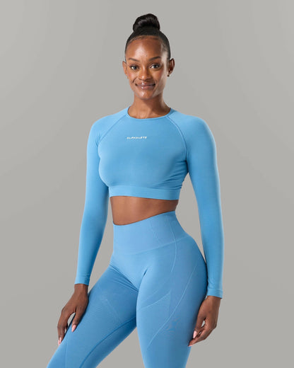Amplify LS - Coastal Blue - Workout Clothes | Alphalete