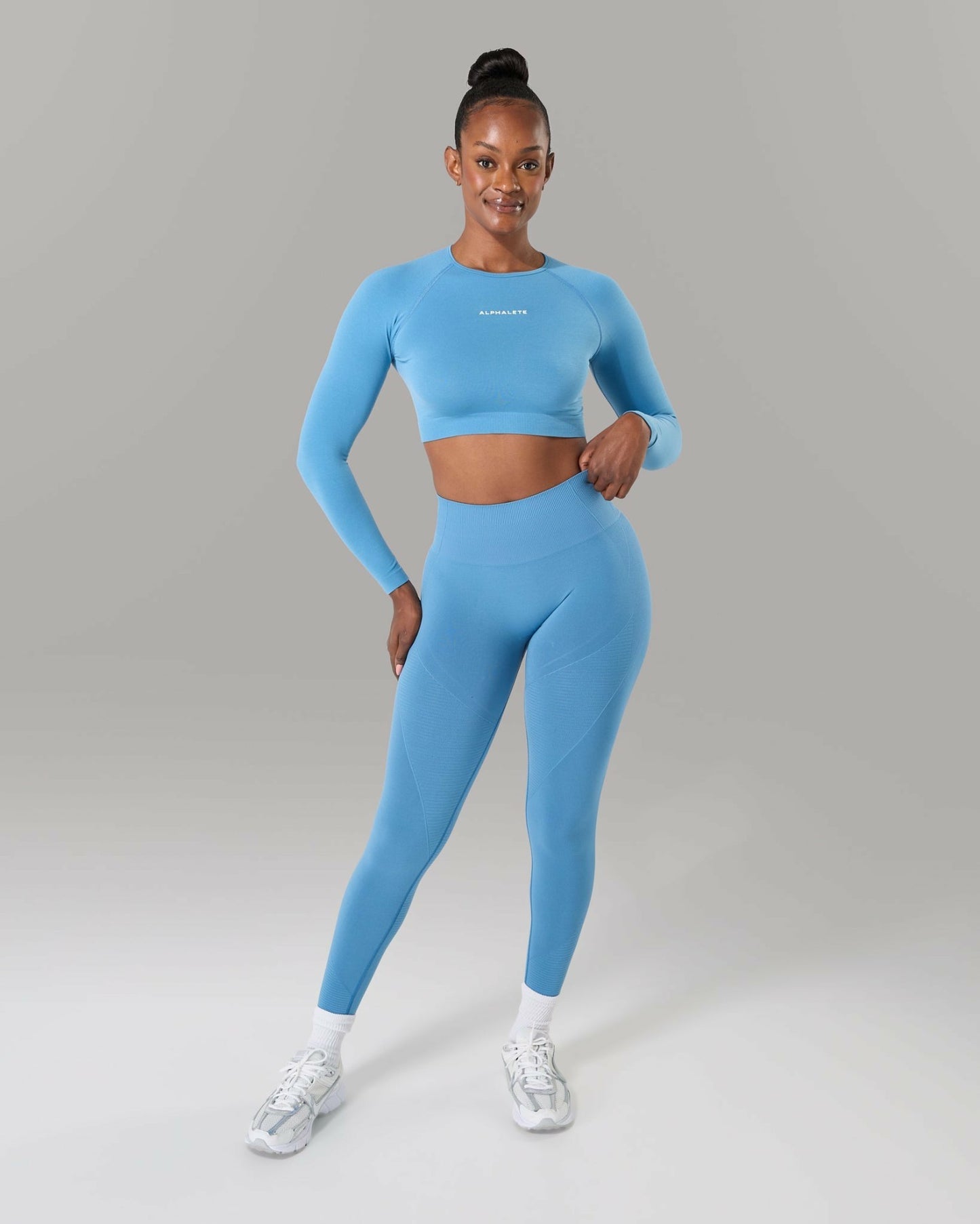 Amplify LS - Coastal Blue - Workout Clothes | Alphalete