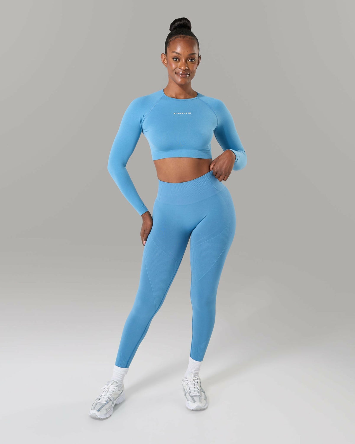 Amplify LS - Coastal Blue - Workout Clothes | Alphalete
