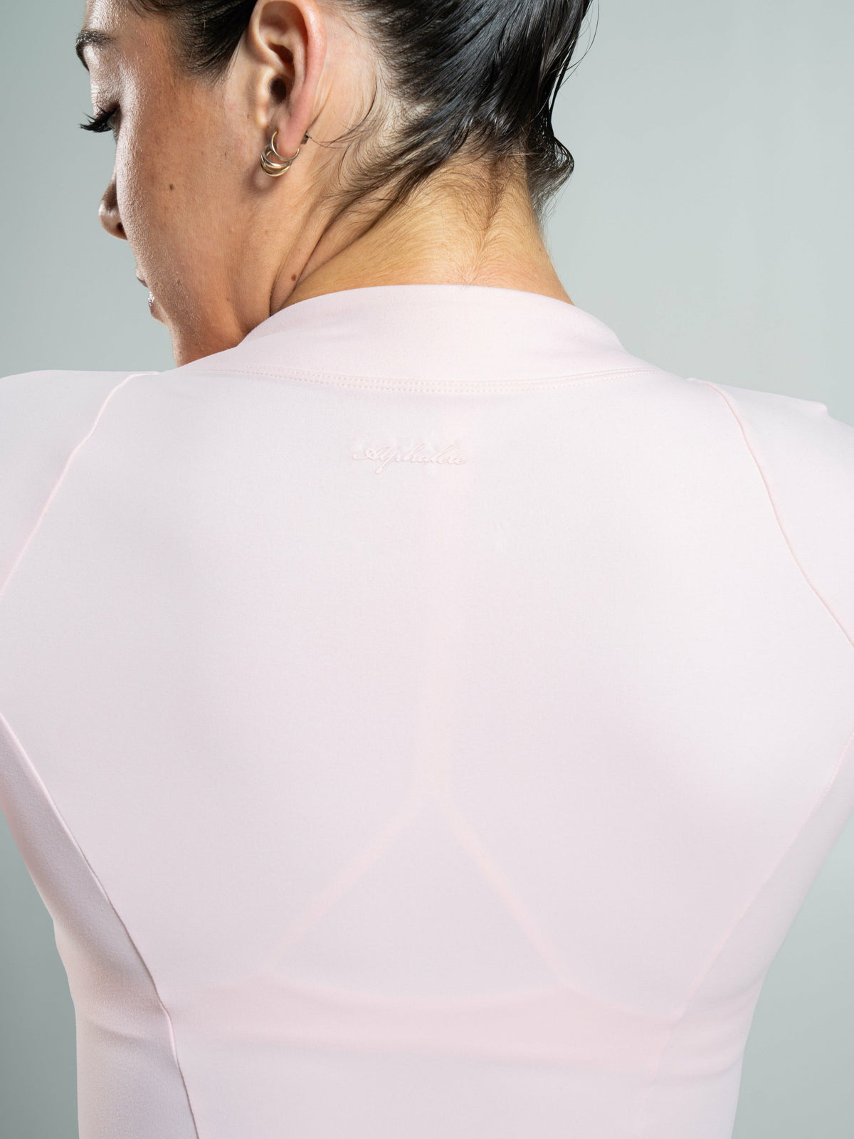 Aura Sculpt Jacket Long - Ballet Pink | Alphalete