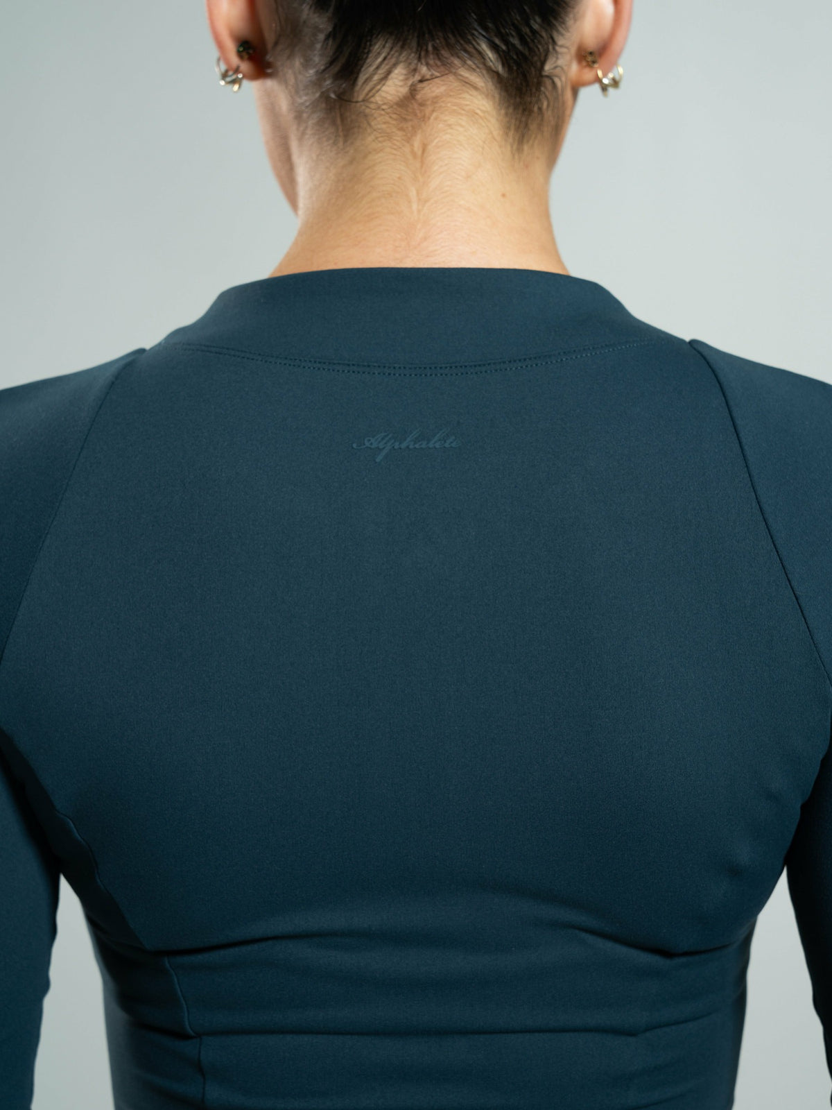 Aura Sculpt Jacket Long - Deep Sea | Alphalete