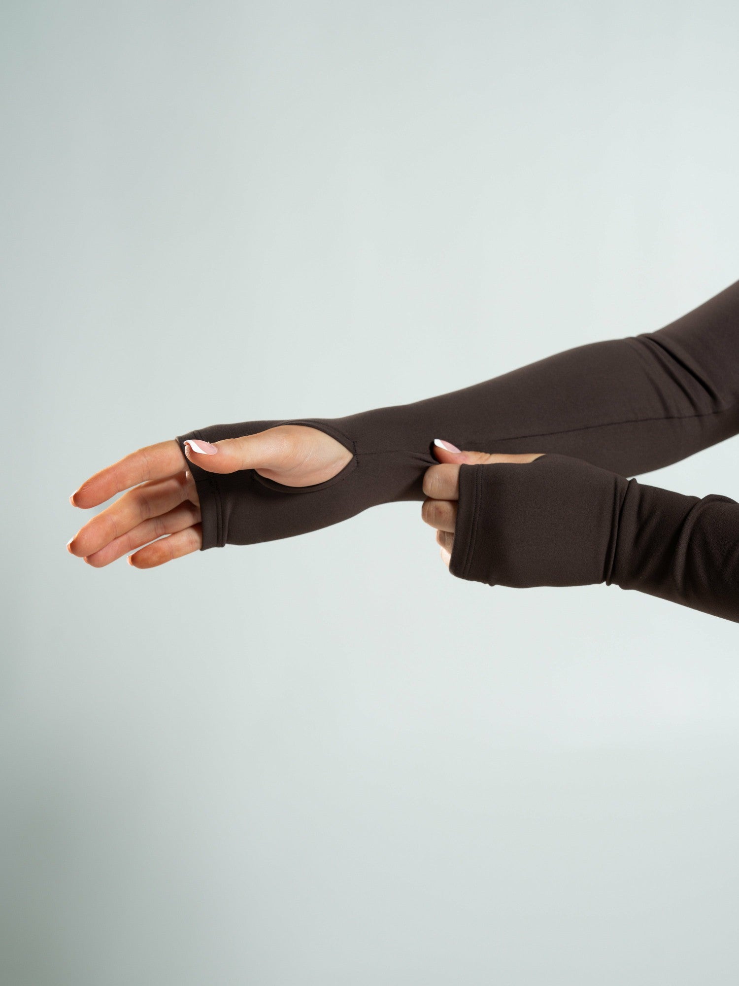 Aura Sculpt Jacket Long - Walnut | Alphalete