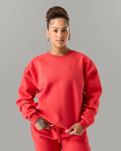 Staple Crewneck - Formula Red - Workout Clothes | Alphalete