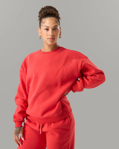Staple Crewneck - Formula Red - Workout Clothes | Alphalete