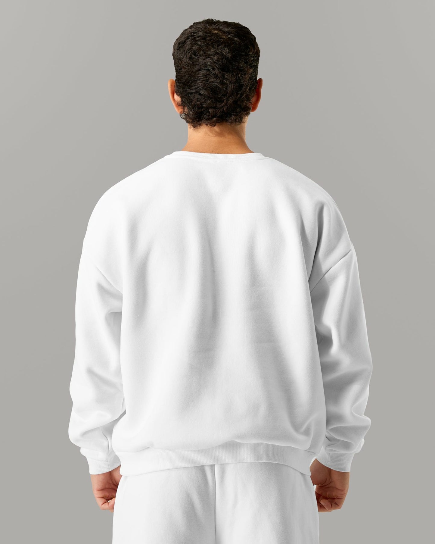 Staple Crewneck - White - Workout Clothes | Alphalete