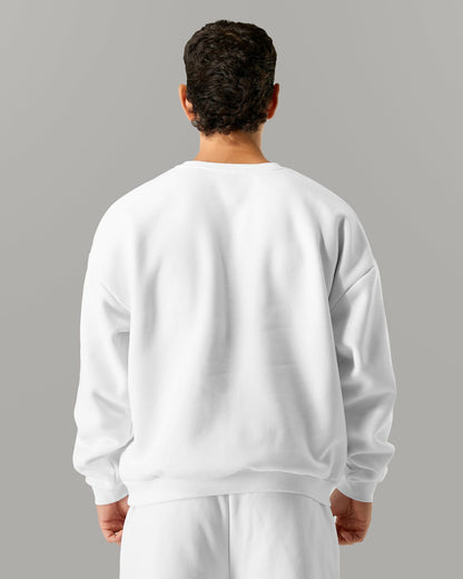 Staple Crewneck - White - Workout Clothes | Alphalete