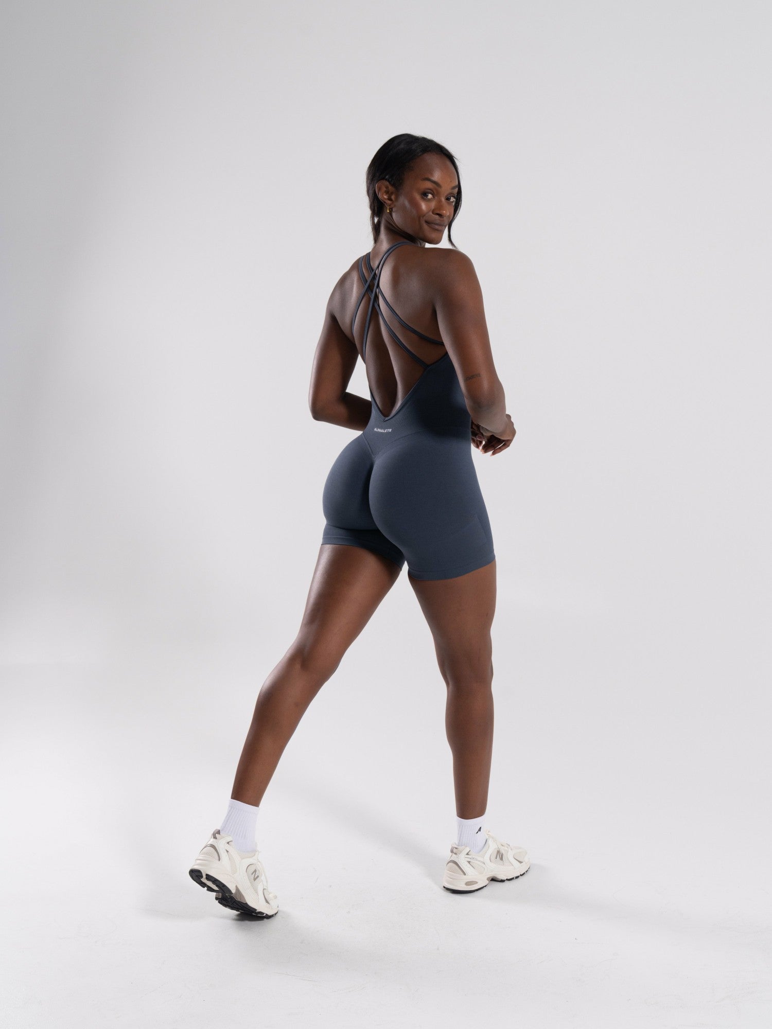 Pump Bodysuit - Dusty Navy - Workout Clothes For Women | Alphalete