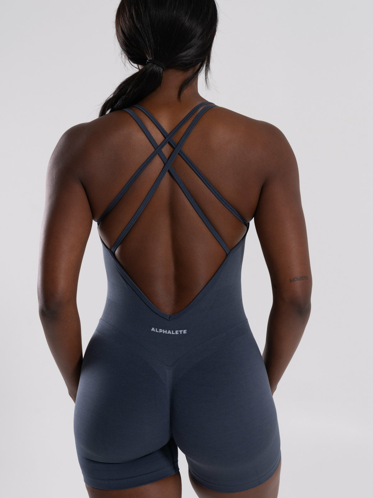 Pump Bodysuit - Dusty Navy - Workout Clothes For Women | Alphalete