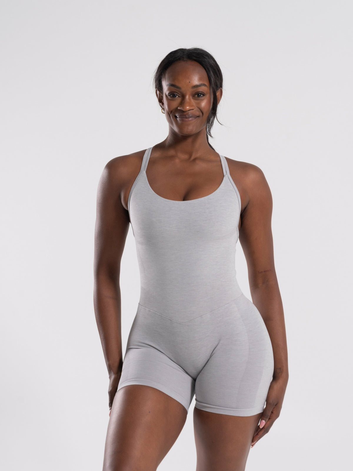 Pump Bodysuit - LT Heather - Workout Clothes For Women | Alphalete