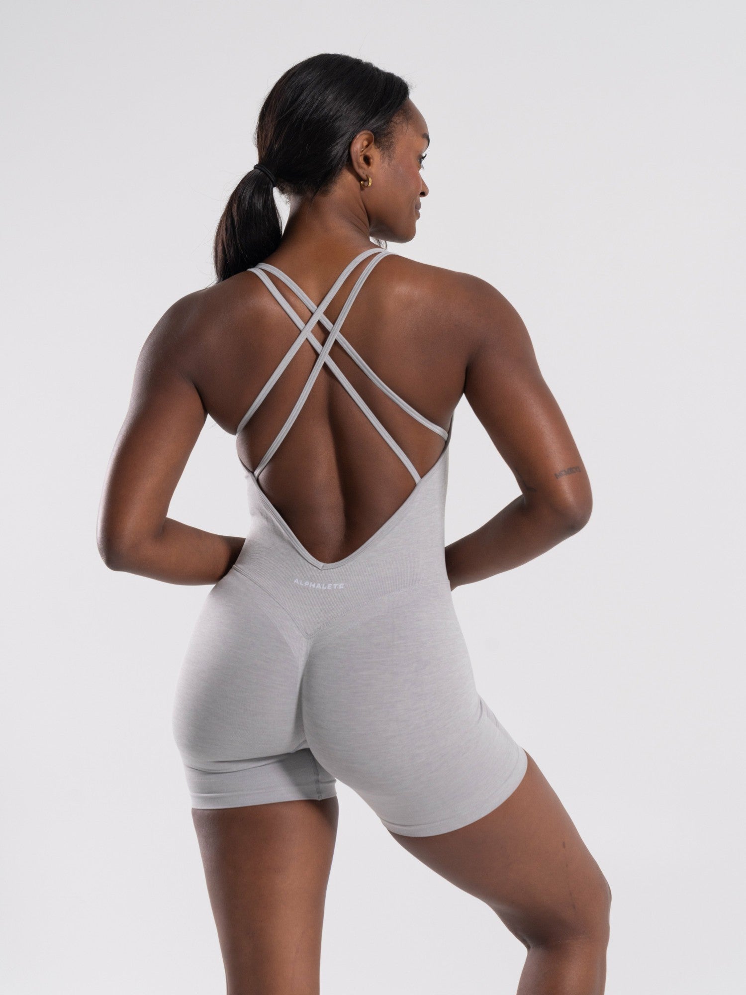 Pump Bodysuit - LT Heather - Workout Clothes For Women | Alphalete