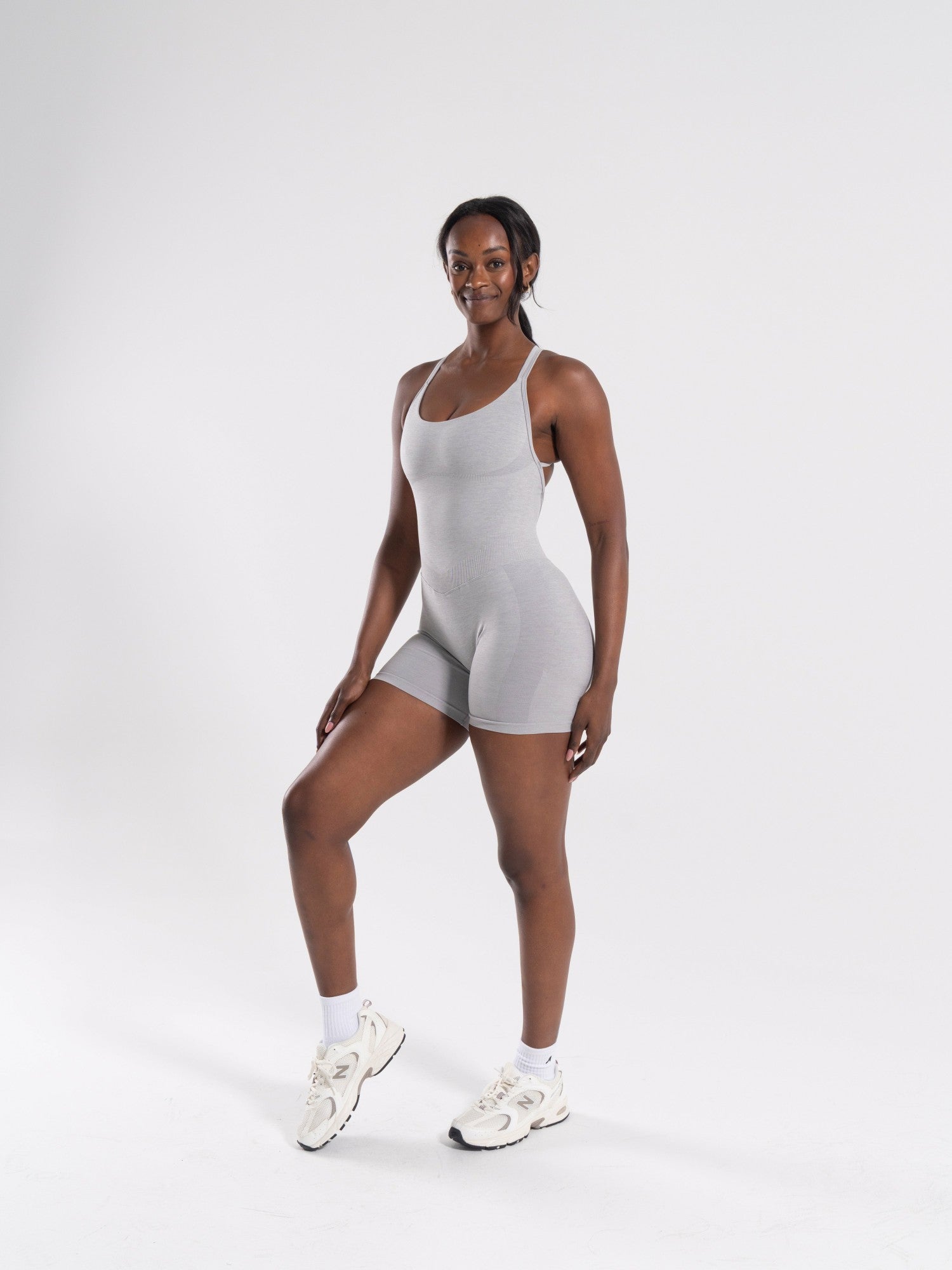 Pump Bodysuit - LT Heather - Workout Clothes For Women | Alphalete