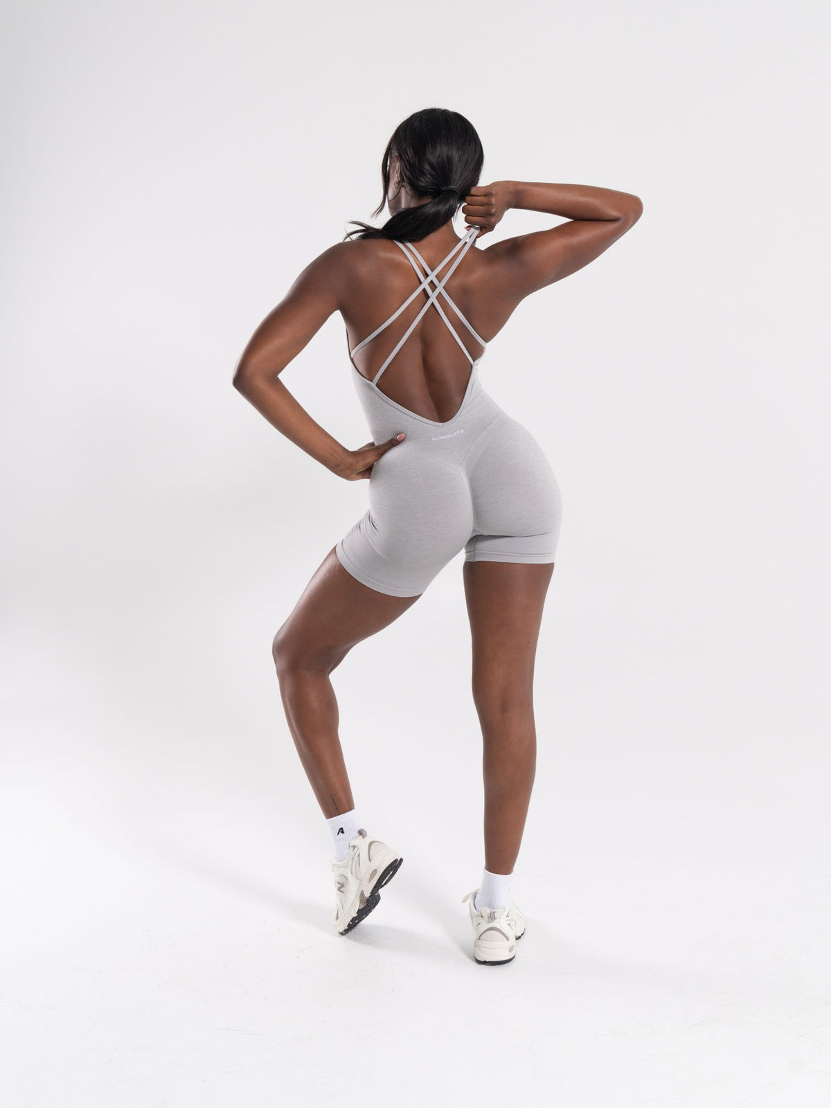 Pump Bodysuit - LT Heather - Workout Clothes For Women | Alphalete
