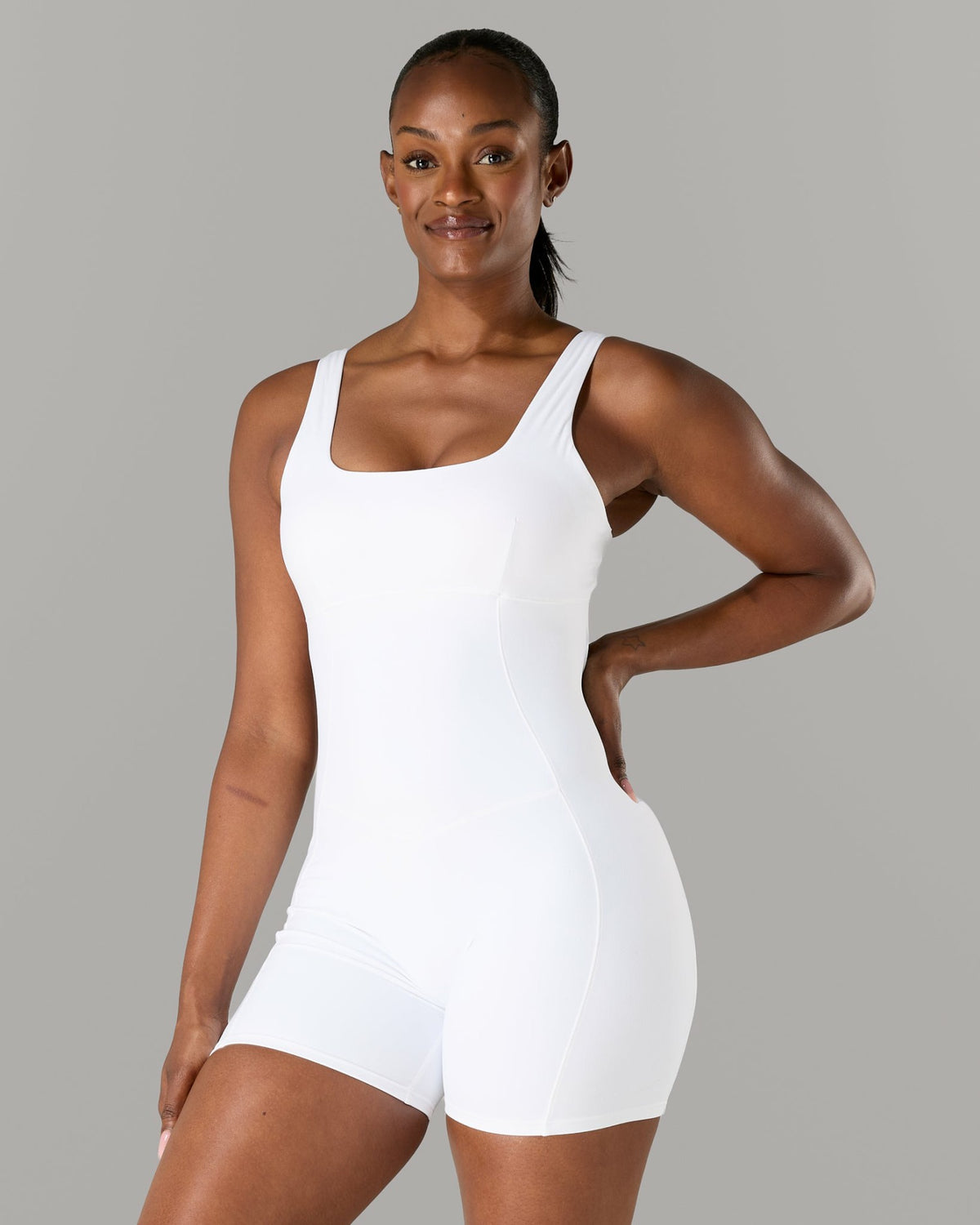 Starr Bodysuit - White - Workout Clothes For Women | Alphalete