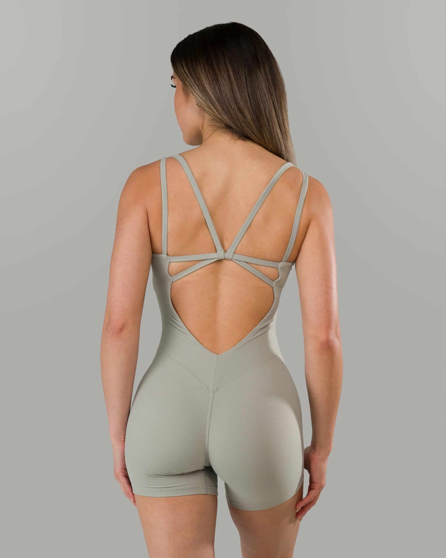 Lina Bodysuit - Silver - Workout Clothes For Women | Alphalete