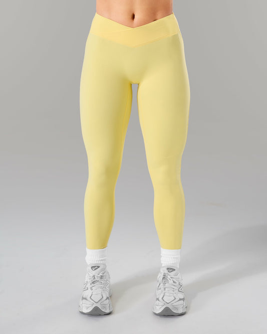 Wrap Mid Rise Legging - Canary | Alphalete