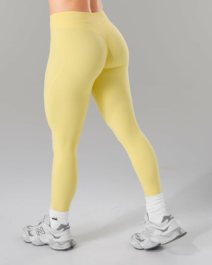 Wrap Mid Rise Legging - Canary | Alphalete