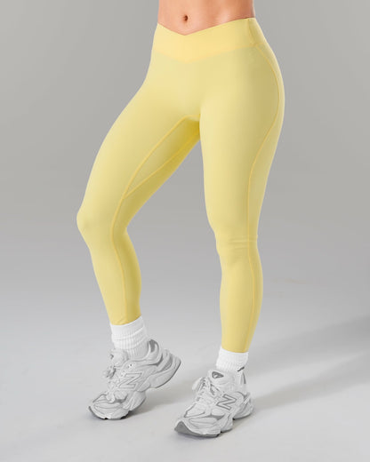 Wrap Mid Rise Legging - Canary | Alphalete