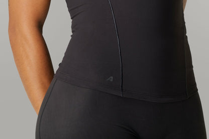 Flex Tank Long - Black - Workout Clothes For Women | Alphalete