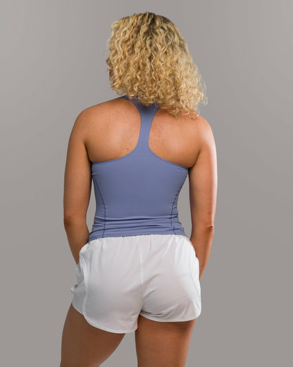 Flex Tank Long - Bluebonnet - Workout Clothes For Women | Alphalete