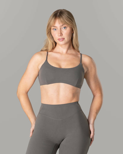 Vic Bra - Pewter - Best Sports Bra | Alphalete
