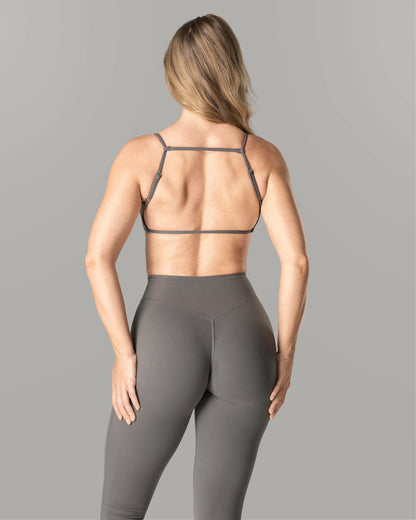 Vic Bra - Pewter - Best Sports Bra | Alphalete