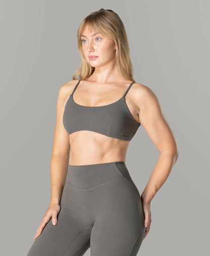 Vic Bra - Pewter - Best Sports Bra | Alphalete