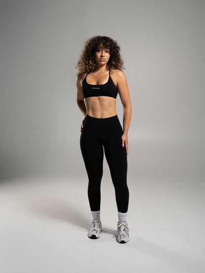 Pump Mid Rise Legging - Black | Alphalete