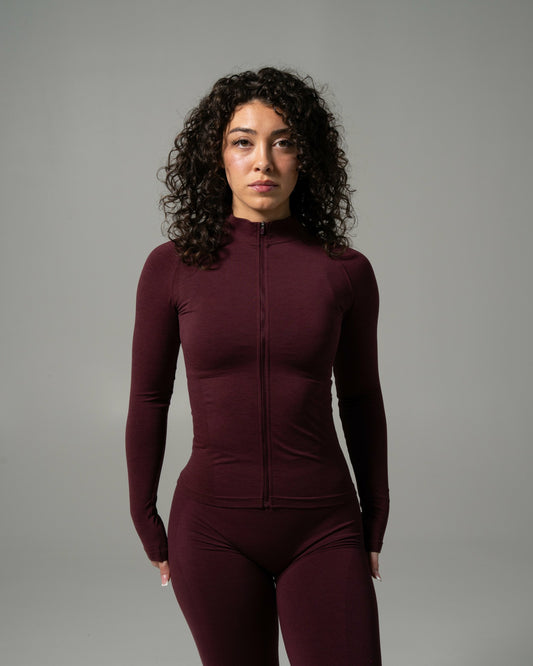 Glass Jacket - Merlot - Workout Clothes For Women | Alphalete